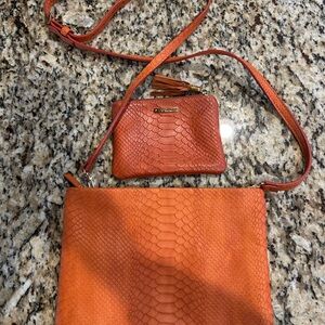 Orange GiGi New York crossbody Women Bag Set